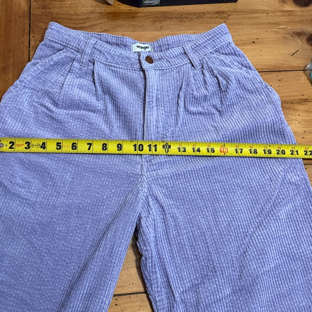 Wrangler lavender Corduroy Pleated Barrel Pant 28x28 - Picture 17 of 17